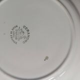 Set of 8 "St Amand" dessert plates with fruit decoration