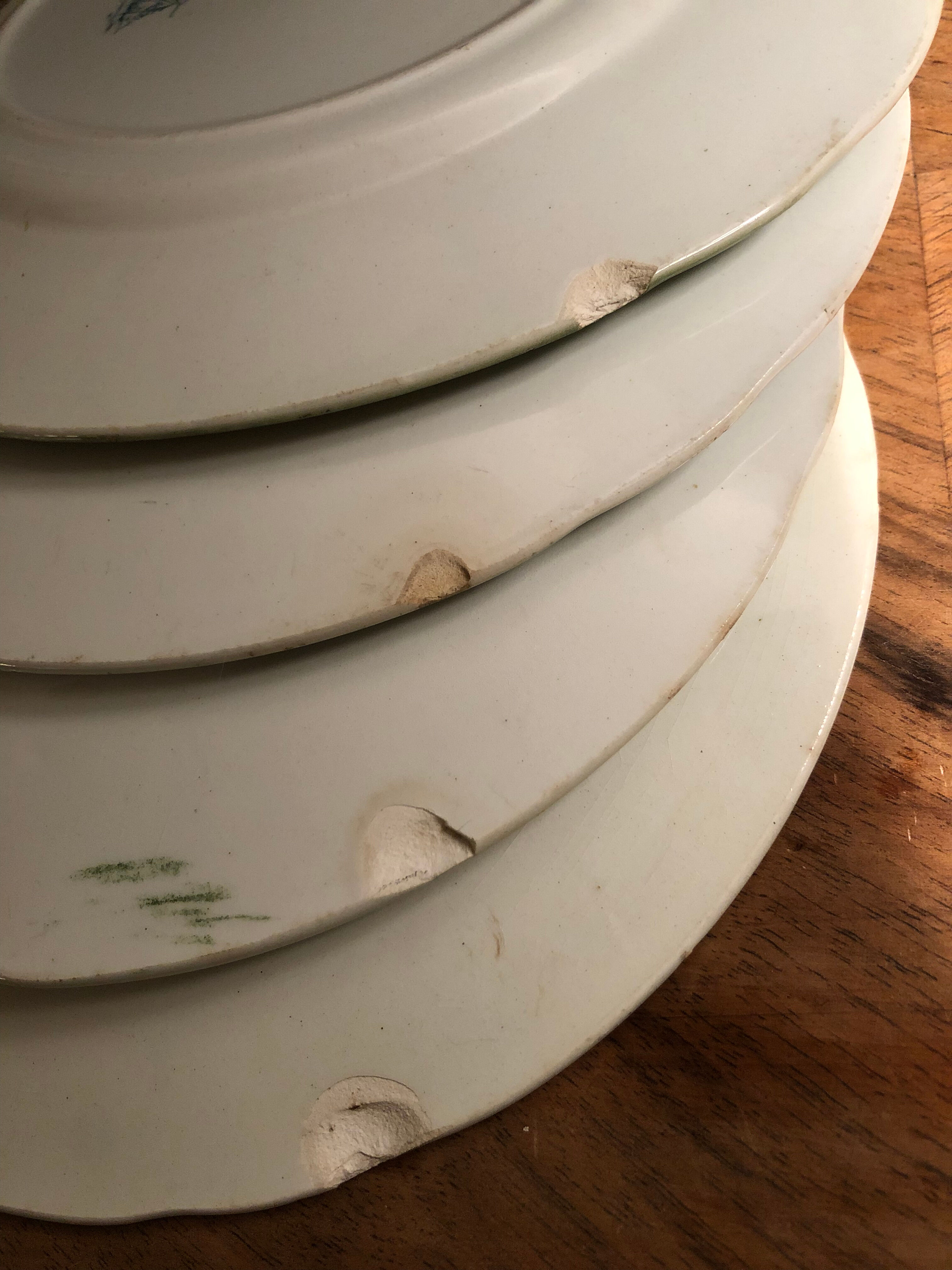 Dessert plates k and g lunéville