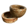Duo of mini ramekins, stoneware, pyrite