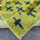 Handmade natural wool rug size 100/200 cm
