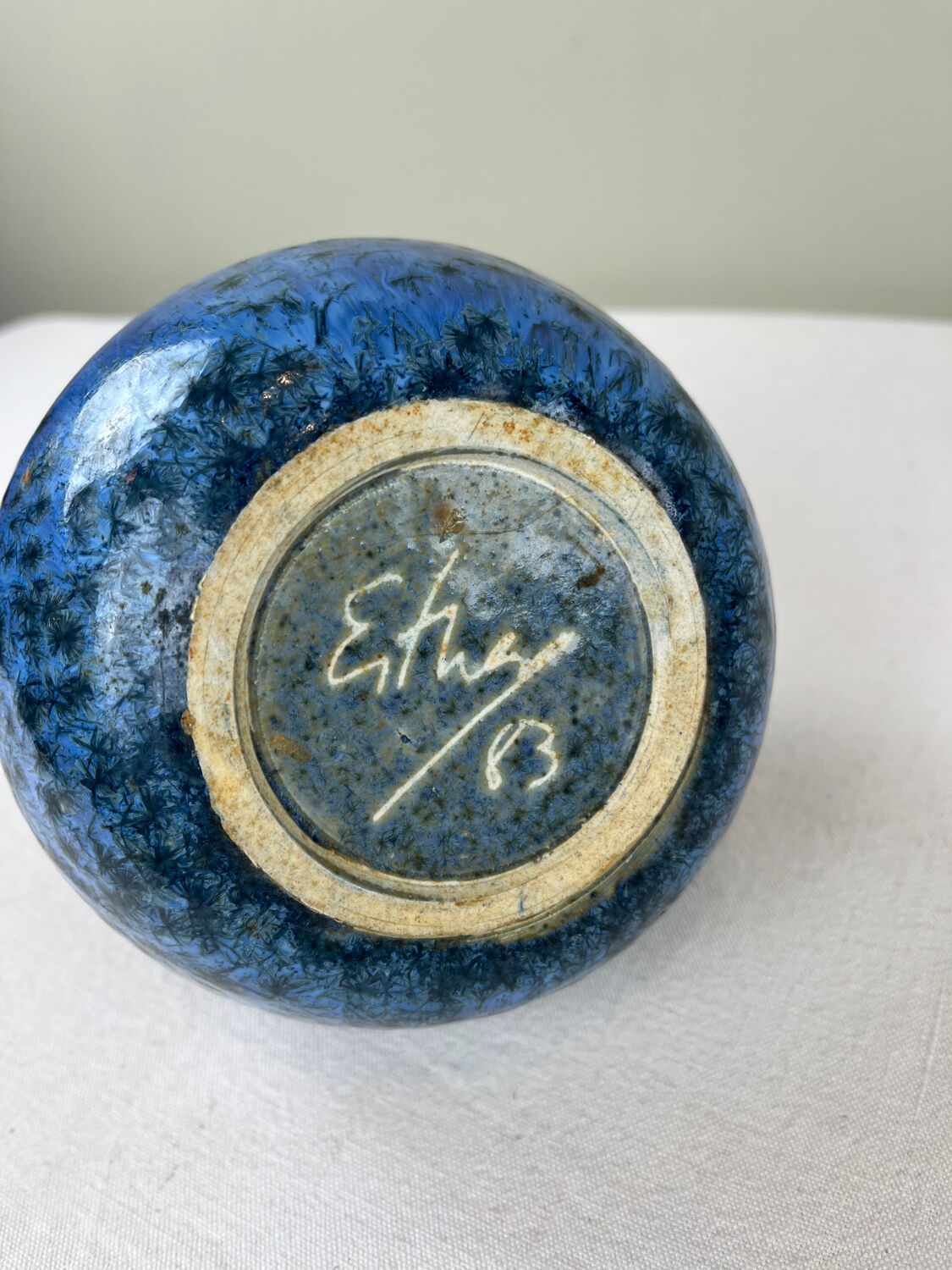 Vase « fleur de givre »