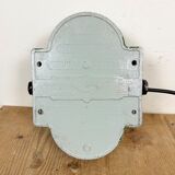 Industrial Cast Aluminium Wall Light with Milk Glass from Elektrosvit, 1970s