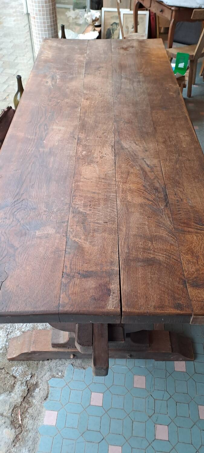 Monastery table early 20th century oak