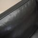 Black leather sofa, Danish design, 1970s, manufacture: Hurup Møbelfabrik