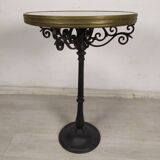 Marble bistro pedestal table