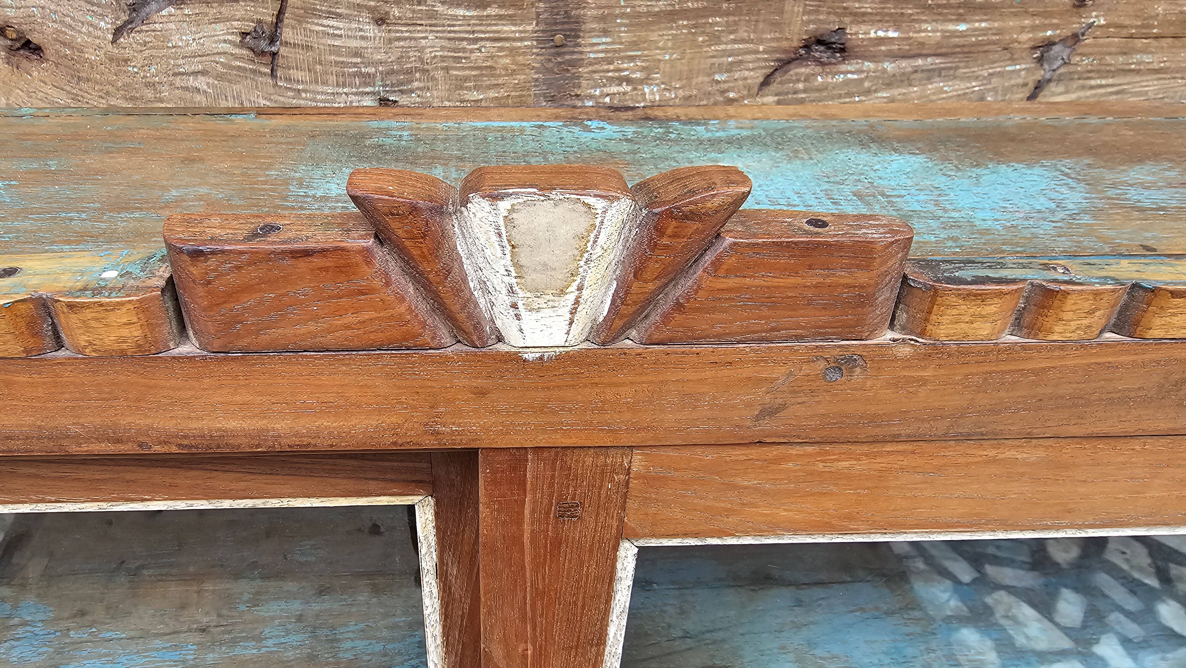 Old Art Deco display case in Burmese teak