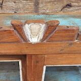 Old Art Deco display case in Burmese teak