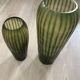 Vase en verre soufflé à la main et gravé