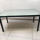 Table basse en métal et miroir