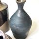 Handcrafted and signed stoneware vase, ceramic, circa 1970
