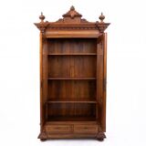 Unique Moorish style bookcase, circa 1870.