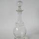 small engraved glass wine carafe early 20th century
