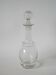 small engraved glass wine carafe early 20th century