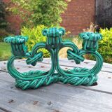 Pair of ceramic candlesticks