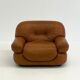 Cognac brown leather Sapporo armchair for Mobil Girgi
