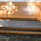 Old wooden bench of courthouse of peace 140 cm wide