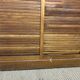 Old filing cabinet with triple curtains