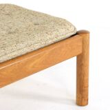 Mid century teak danish footstool domino mobler