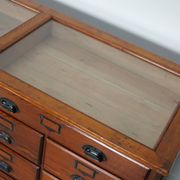 Large Pitch Pine Jewelry Counter/Cabinet, Paris, France, 1930s