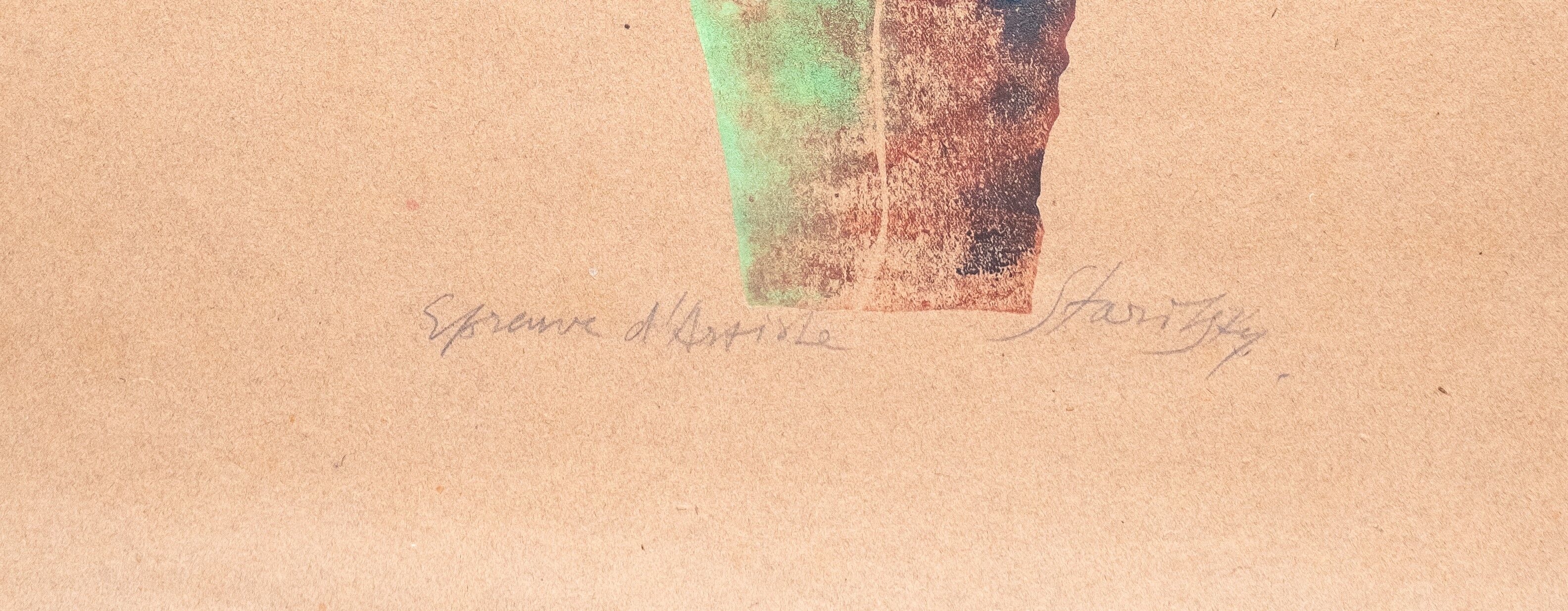 A. STARITSKY, ANTHROPOMORPHIC FORM, LITHOGRAPHY