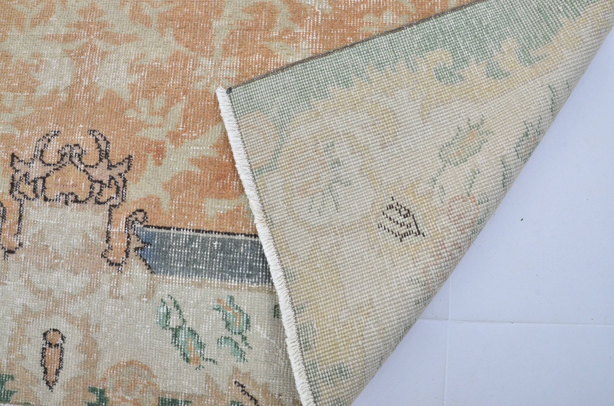 Oushak Turkish Vintage Rug sku 3244