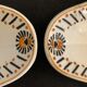 Pair of art deco raviers signed Longwy and numbered, model Gerazine