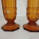 Art Deco vase pair, Val-Saint-Lambert crystal 1930