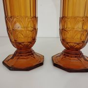 Pair of Art Deco vases, Val-Saint-Lambert crystal, 1930