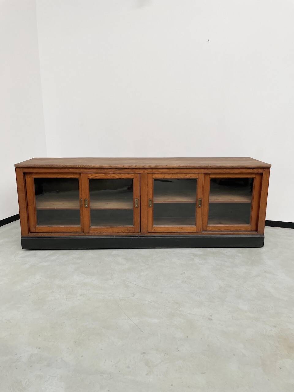 Enfilade de métier XXL chêne portes vitrées