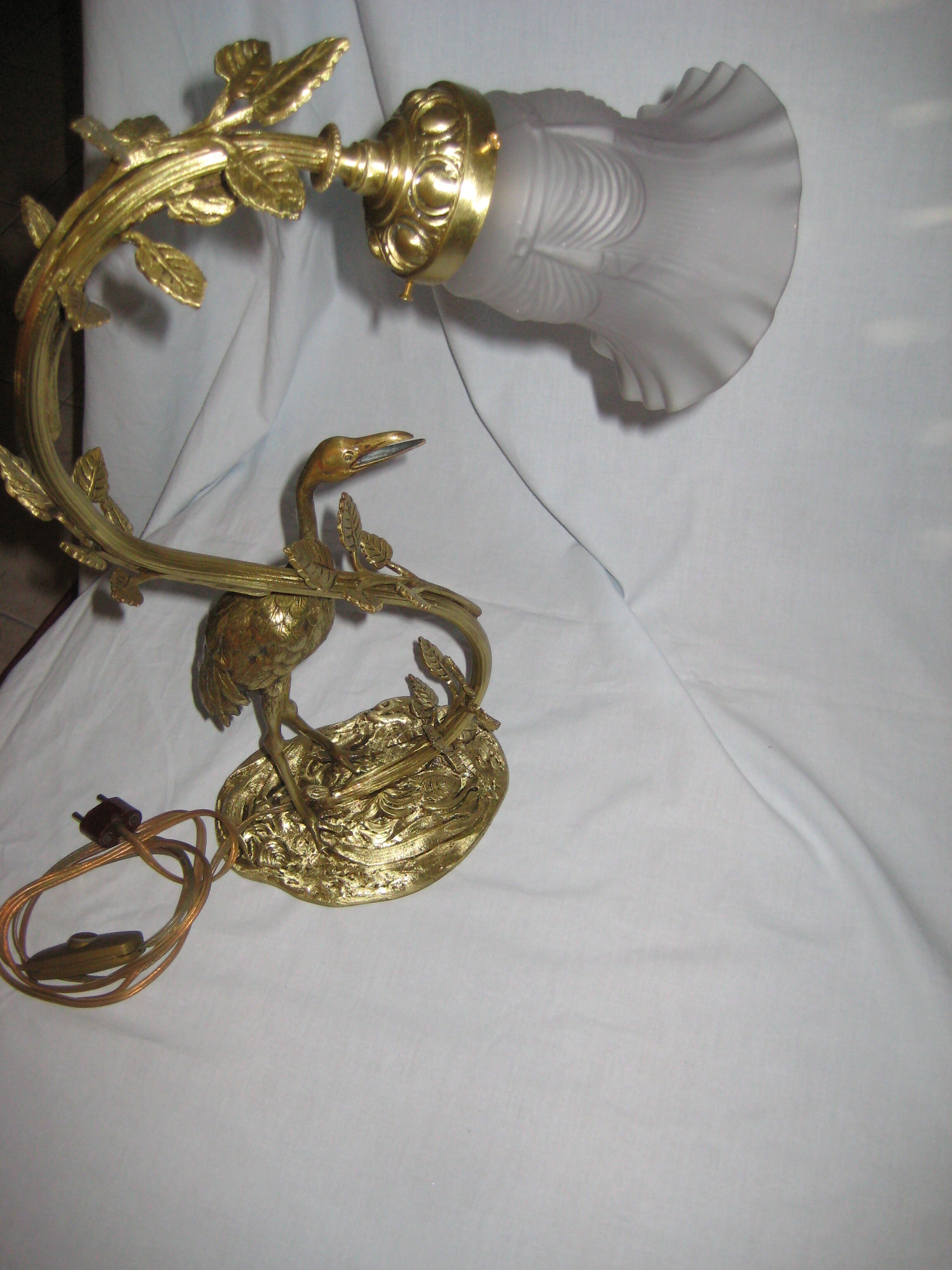 Bronze lamp art nouveau