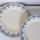 4 assiettes dessert vintage en terre de fer modèle Boetie