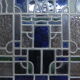 Porte intérieure avec vitrail art déco