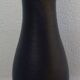 Très grand vase noir décor fleurs hauteur 61,50 cm