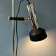 Mid-century floor lamp with two black/chrome spotlights