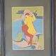 Pair of antique paintings – Russian illustrations – Pushkin – antique frames