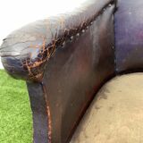 Vintage leather club chair, 1930s