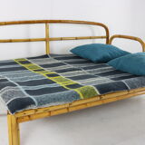 Sixties rattan / manou daybed with extension
