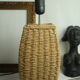 Vintage twisted natural rattan lamp foot