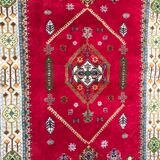 Tapis ancien maroc rabat fait main 148x212 cm