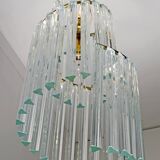 Pia Guidetti Crippa Mid-Century Modern Italian Murano Chandelier for Lumi