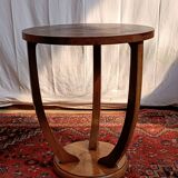 Art Deco walnut pedestal table