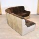 Midcentury seventies ‘snake harmonica’ modular sofa
