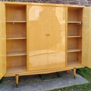 Wardrobe wardrobe and vintage shelves 50s, mirrors