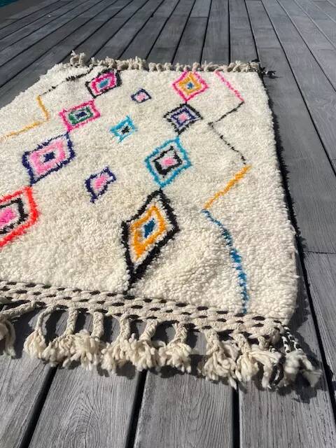 Tapis berbère Azilal coloré