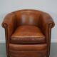 Vintage Dutch Cognac Colored Leather Club Chair