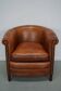 Vintage Dutch Cognac Colored Leather Club Chair