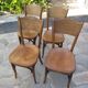 Lot de 4 chaises bistrot FISCHEL anciennes
