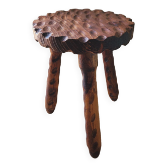 Brutalist tripod stool