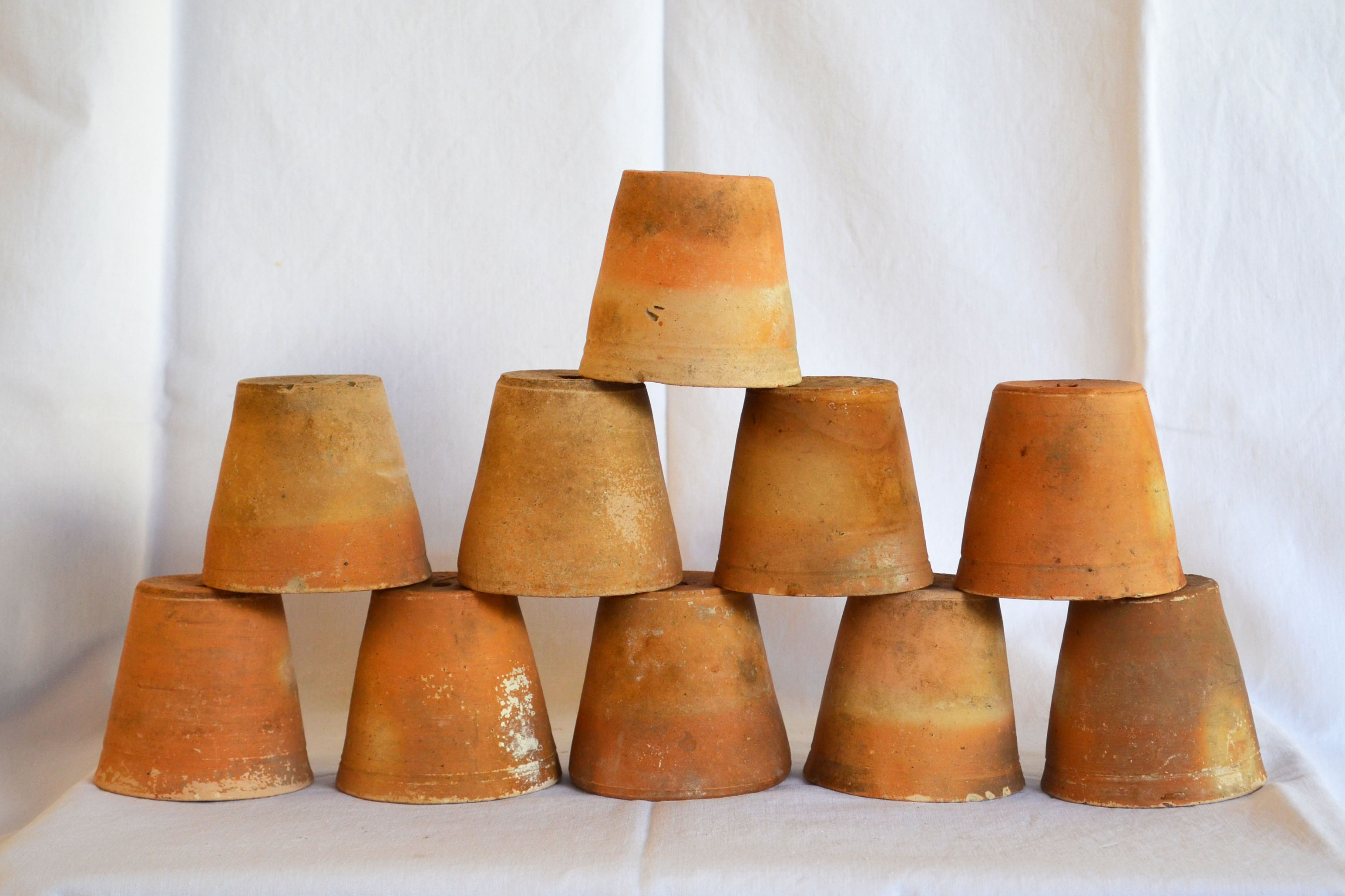 10 old seedling pots