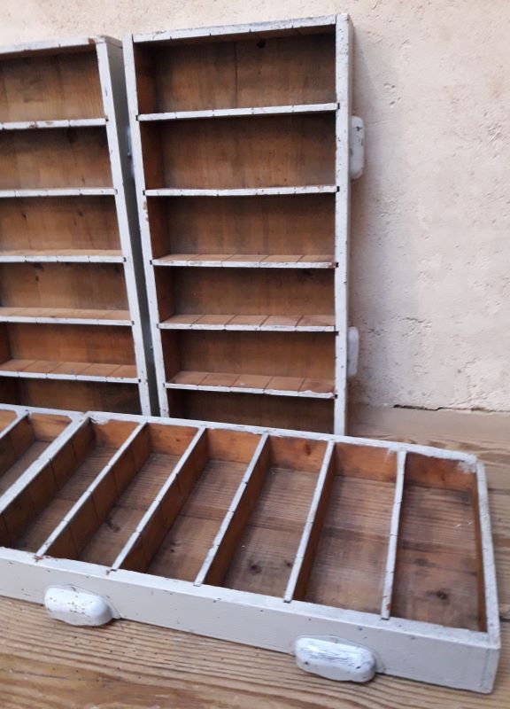 Set of 5 drawers with compartments 60x29,5x7cm